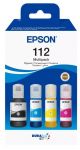 Контейнери з чорнилом Epson 112 EcoTank L11160/L15150/L15160/L6490/L6550/L6570/L15180/L6580 Multipack (C,M,Y,Bk) pigm