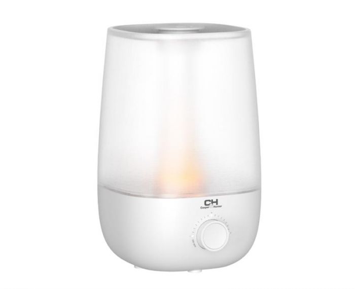 Зволожувач повітря Cooper&Hunter CH-2520WT 25м2, 2л, 250мл/г, ультразвуковий, верхня затока, мех. кер-ння, підсвічування, авто вимкнення, білий