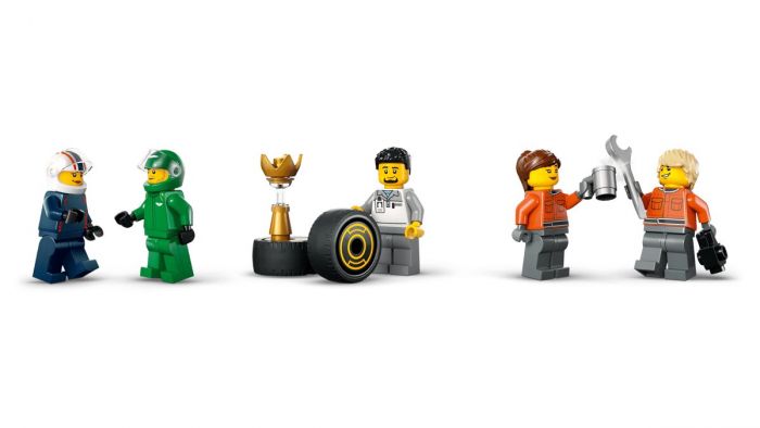 Конструктор LEGO City Вантажівка F1 з автомобілями RB20 та AMR24