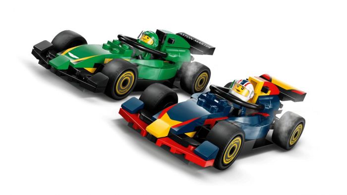 Конструктор LEGO City Вантажівка F1 з автомобілями RB20 та AMR24