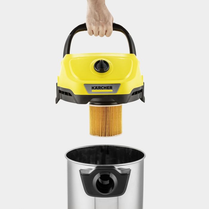 Пилосос професійний акумуляторний  Karcher WD 3-18 S V-17/20 18В 110мБар контейнер 17л без АКБ та ЗП