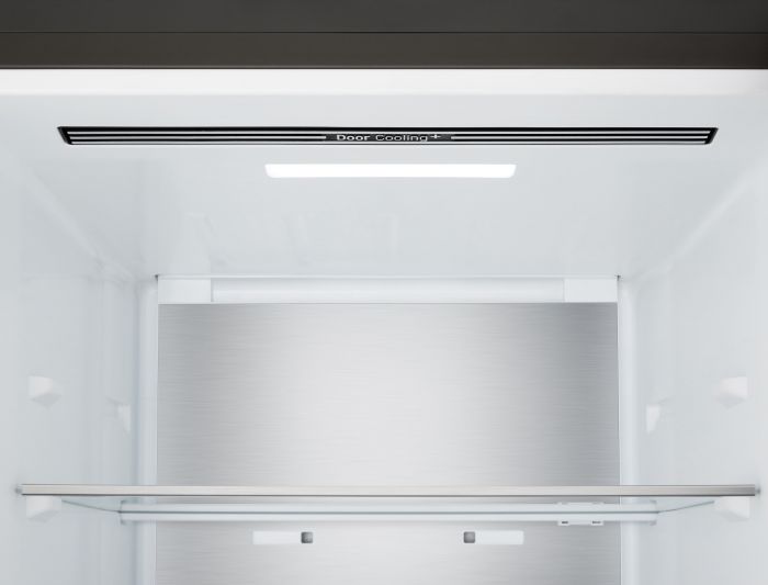 Холодильник LG з нижн. мороз., 203x60х68, холод.відд.-262л, мороз.відд.-113л, 2дв., E, NF, інв., диспл зовн., Fresh Сonverter, Metal Fresh, чорний