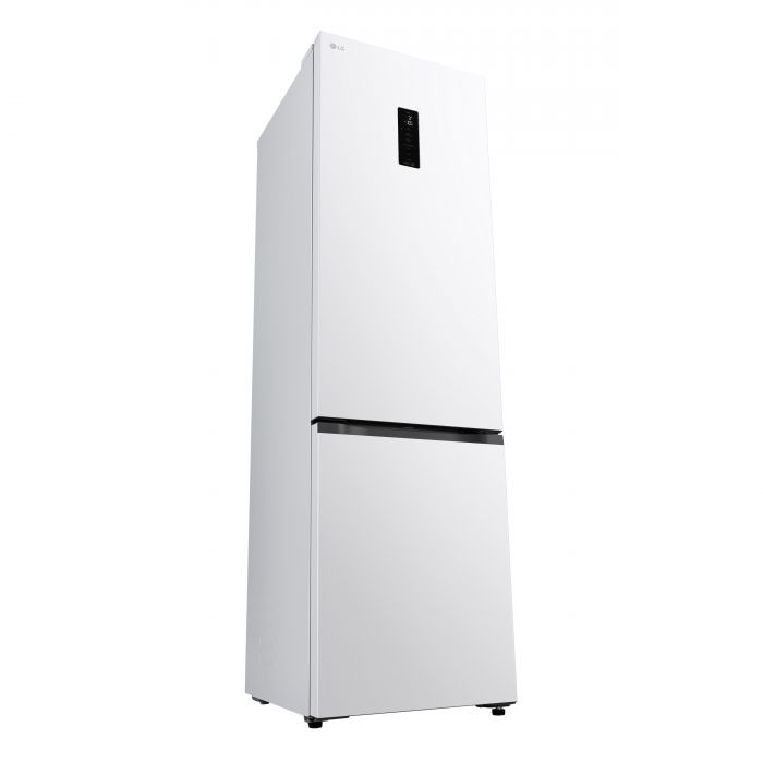 Холодильник LG з нижн. мороз., 203x60х68, холод.відд.-262л, мороз.відд.-113л, 2дв., E, NF, інв., диспл зовн., Fresh Сonverter, білий