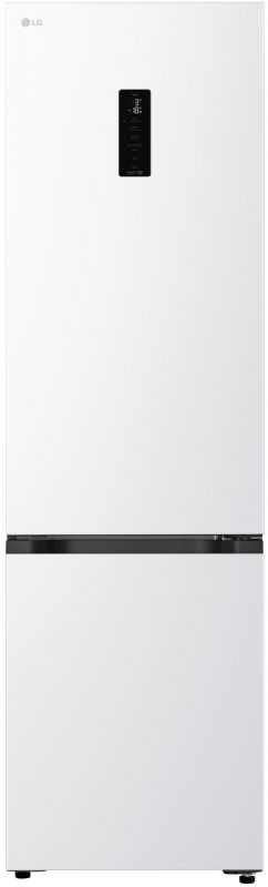Холодильник LG з нижн. мороз., 203x60х68, холод.відд.-262л, мороз.відд.-113л, 2дв., E, NF, інв., диспл зовн., Fresh Сonverter, білий