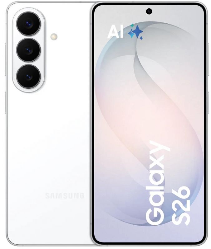 Смартфон Samsung Galaxy S26 5G (S942) 6.3' 12/256ГБ, 2SIM, 4300мА•год, білий