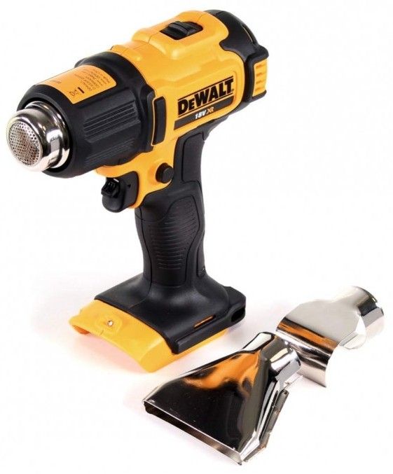 Фен будівельний акумуляторний DeWalt 18В 290-530°C 190л/хв 0.5кг без АКБ та ЗП