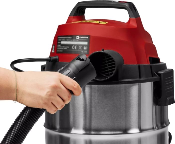 Пилосос професійний Einhell TC-VC 3055 SA 900Вт 190мбар контейнер 30л 230В/2000Вт вологе/сухе прибирання 5.3кг
