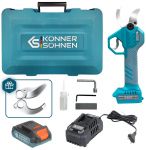 Секатор акумуляторний Konner&Sohnen KS CPS20V-40 CASE 20В акб 1х2А·год d 20-40мм ЗП кейс 1.0кг