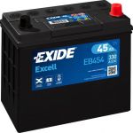 Акумулятор Exide Excell 12В 45А·год 330А R+ (EB454)