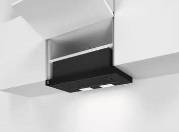 Витяжка Electrolux телескопічна, 59см, 410м.куб/год., чорний