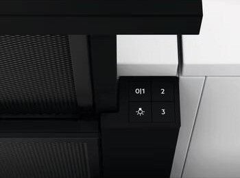 Витяжка Electrolux телескопічна, 59см, 410м.куб/год., чорний