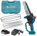 Пила ланцюгова акумуляторна Konner&Sohnen KS MCS20V-8 CASE 20В акб 1х2А·год шина 20см ЗП 1.45кг