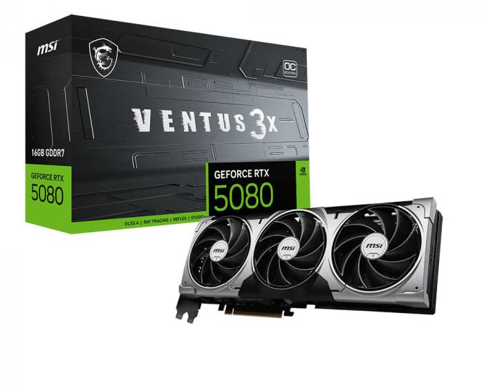 Відеокарта MSI GeForce RTX 5080 16GB GDDR7 VENTUS 3X OC