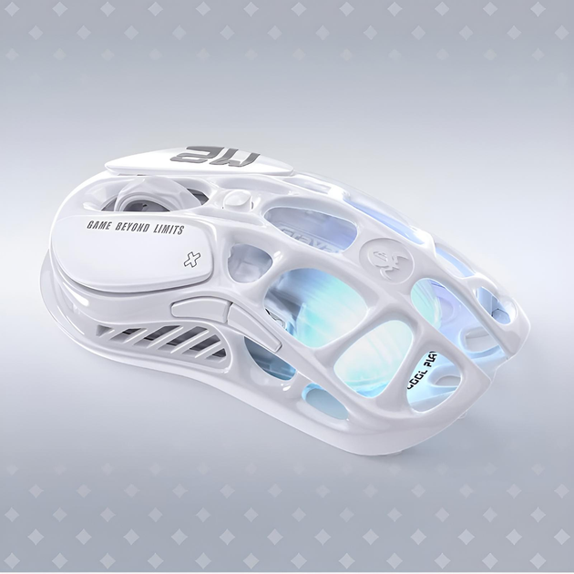 Миша GravaStar Mercury M2, BT/WL/USB-A, RGB, Opaline White