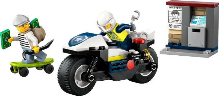 Конструктор LEGO City  Переслідування на поліцейському мотоциклі