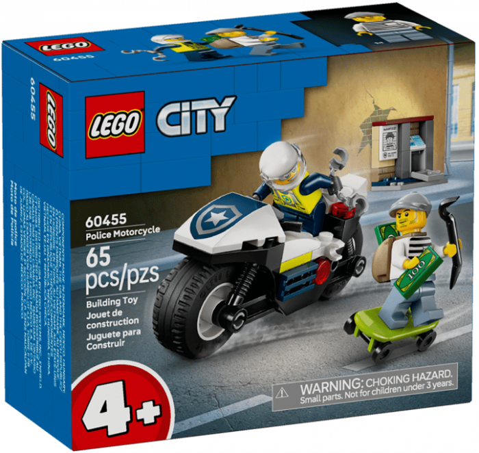 Конструктор LEGO City  Переслідування на поліцейському мотоциклі