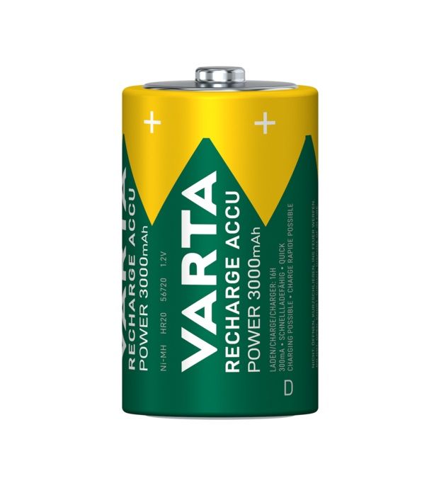 Акумулятор Varta NI-MH Power D(LR20) 3000 мА•г, 2шт