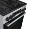 Плита Gorenje комбінована, 62л, 50x60см, метал. кришка, дисплей, емальовані реш, титан
