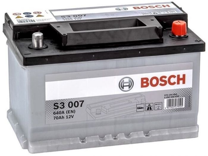 Акумулятор Bosch S3 12В 70А·год 640А R+ (0 092 S30 070)