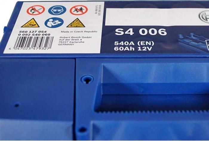Акумулятор Bosch S4 12В 60А·год 540А L+ (0 092 S40 060)