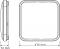 Світильник накладний OSRAM CEILING SKYNE 480мм  Square 72Вт 4000K