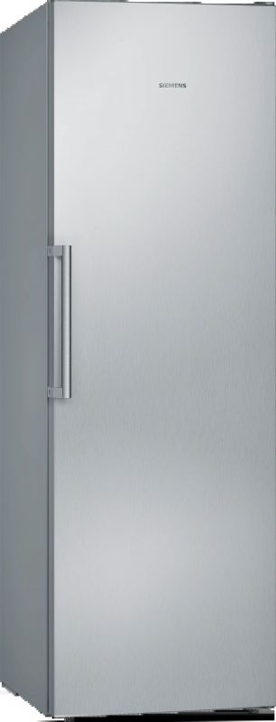 Морозильна камера Siemens, 186x60x65, 242л, 1дв., E, NF, нержавіюча сталь