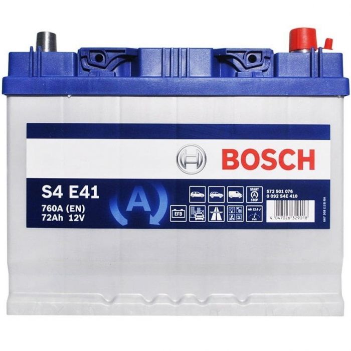 Акумулятор Bosch S4 12В 72А·год 760А R+ (0 092 S4E 410)