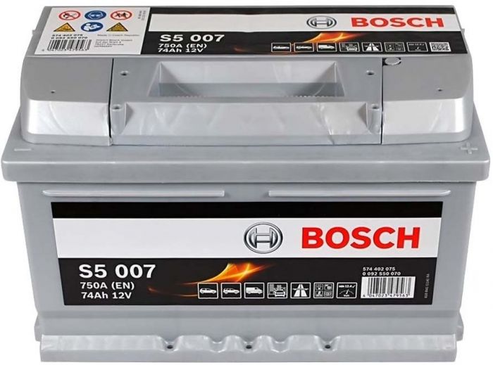 Акумулятор Bosch S4 12В 74А·год 750А R+ (0 092 S50 070)