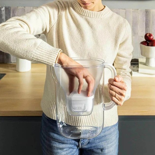 Фільтр-глечик Brita Style Essential XL MXPro 3.6л (2.3л очищеної води) + 3 картриджа сіро-блакитний