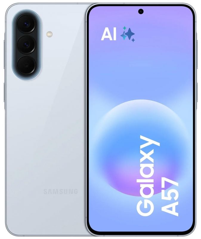 Смартфон Samsung Galaxy A57 5G (A576) 6.7" 8/256ГБ, 2SIM, 5000мА•год, блакитний