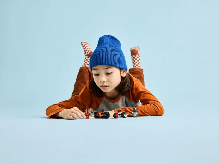 Конструктор LEGO Ninjago Швидкісні перегони Кая на мотоциклі