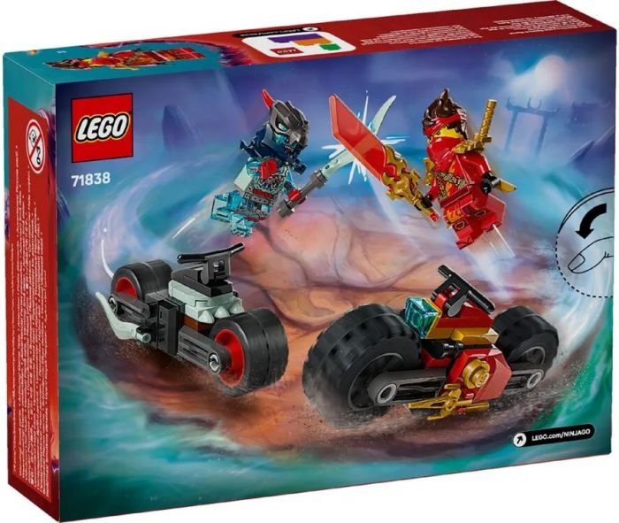 Конструктор LEGO Ninjago Швидкісні перегони Кая на мотоциклі