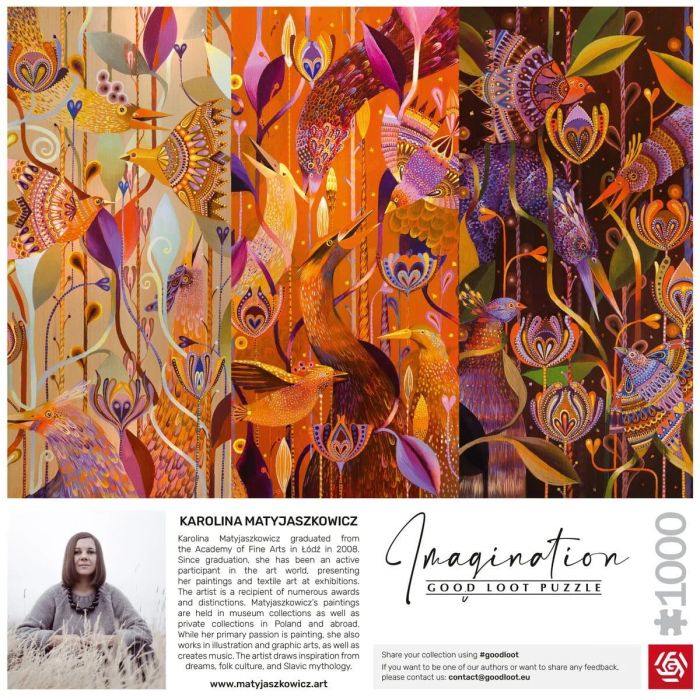 Пазл GoodLoot Imagination: Karolina Matyjaszkowicz In the Avian Thicket Triptych 1000 од.
