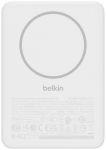 Акумулятор портативний літій-іонний Power Bank Belkin 5000мА·год, Slim Magnetic, білий