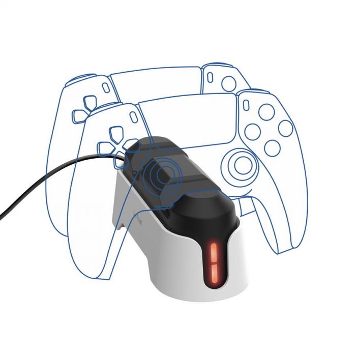 Зарядна станція для геймпадів Trust GXT 228 for PS5, білий