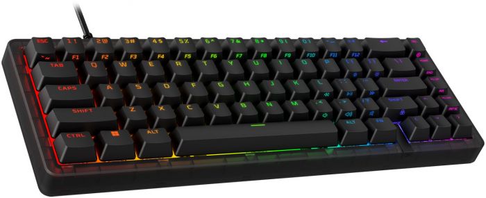 Клавіатура механічна HyperX Alloy Origins 2 65key, Red, USB-A, Hot-Swap, EN/UA, RGB, чорний