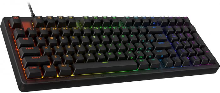 Клавіатура механічна HyperX Alloy Origins 2 1800 103key, Red, USB-A, Hot-Swap, EN/UA, RGB, чорний