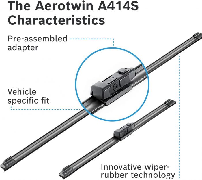 Склоочисник BOSCH Aerotwin безкаркасний комплект 650/400мм (3 397 007 414)