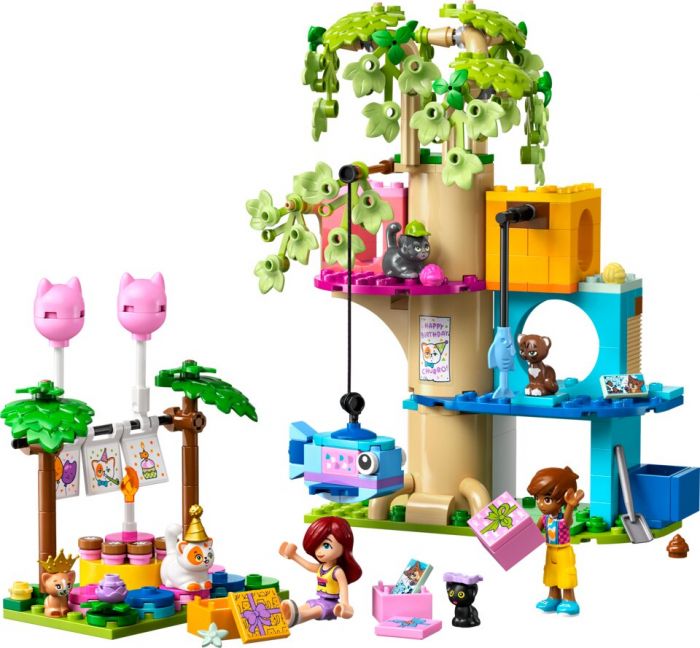 Конструктор LEGO Friends День народження кота і будинок на дереві