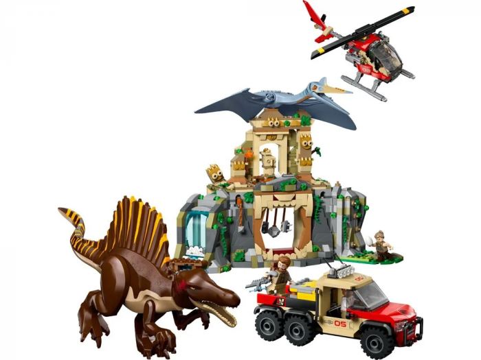Конструктор LEGO Jurassic World Повітряна місія зі спинозавром і кетцалькоатлем