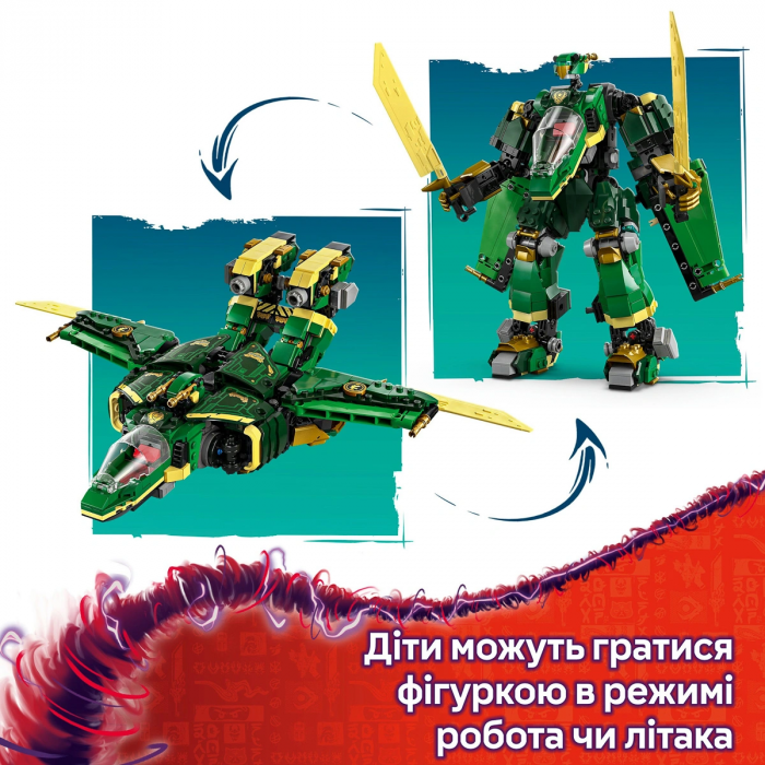 Конструктор LEGO Ninjago Реактивний робот Ллойда