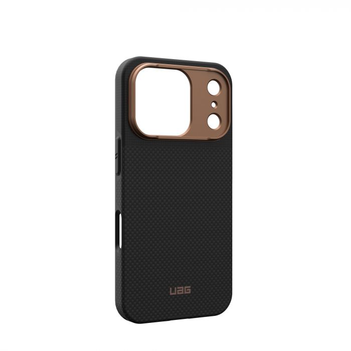 Чохол UAG для iPhone 17 Pro, Fibr Armr Magsafe, Kevlar Graphite/Bronze