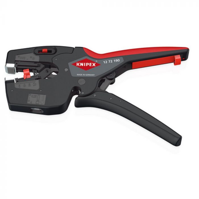 Знімач ізоляції KNIPEX MultiStrip, автоматичний, 0.03-10мм2 кусачки, регулювання довжини, 195мм, 0.170кг