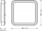 Світильник  НСП OSRAM CEILING NOIR 48x48см Square 72 W 4000 К