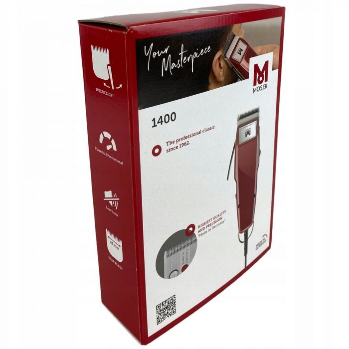 Машинка для стрижки Moser Edition Burgundy, від мережі, вібраційний мотор, насадок-4, сталь, бордовий