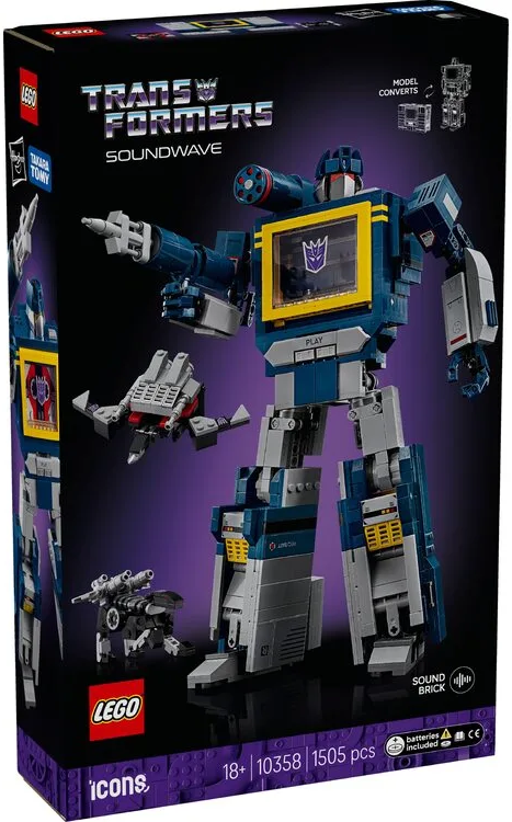 Конструктор LEGO Icons Transformers: Саундвейв