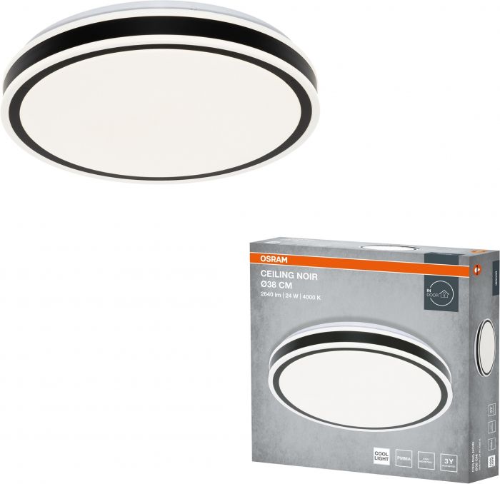 Світильник накладний OSRAM CEILING NOIR 380мм Round 24Вт 4000K