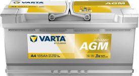 Акумулятор Varta Dynamic AGM 12В 105Аг 950А R+ (605901095)