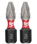 Біти Milwaukee Shockwave, PZх25мм, набір 2шт