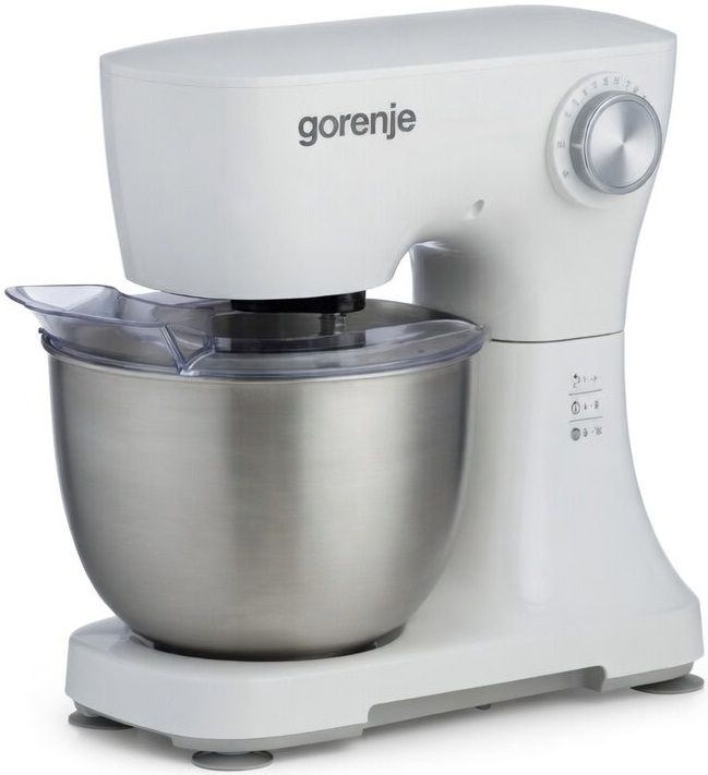 Кухонна машина Gorenje 800Вт, чаша-метал, корпус-пластик, насадок-3, білий